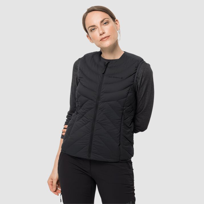 Chaleco Pluma Jack Wolfskin Athletic Mujer Negros Mexico-1317549